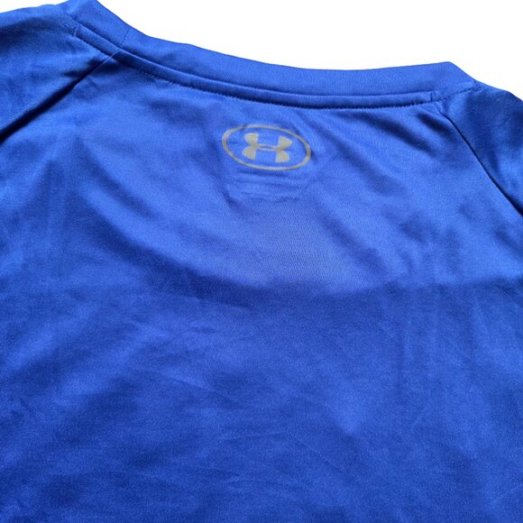 Under Armour Men's Tech Tee 5XL Blue Workout T-Shirt Lightweight Cardio Lounge - Picture 7 of 10
